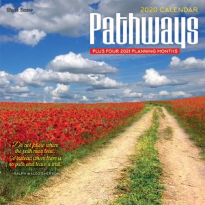Pathways 2020 7 x 7 Inch Monthly Mini Wall Calendar by Brush Dance, Photography Journey Scenic Nature