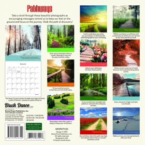 Pathways 2020 7 x 7 Inch Monthly Mini Wall Calendar by Brush Dance, Photography Journey Scenic Nature