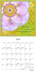 A Fearless Woman 2020 12 x 12 Inch Monthly Square Wall Calendar by Brush Dance, Floral Artwork Flowers
