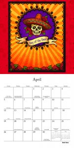 Day of the Dead 2020 12 x 12 Inch Monthly Square Wall Calendar by Brush Dance, Holiday Celebration Mexico