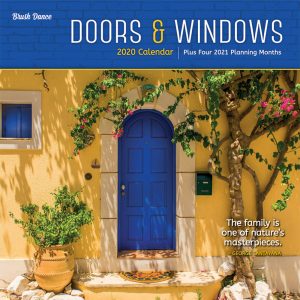 Doors & Windows 2020 12 x 12 Inch Monthly Square Wall Calendar by Brush Dance, Photography Homes Building