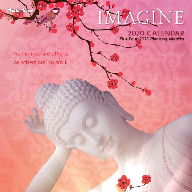 Imagine 2020 12 x 12 Inch Monthly Square Wall Calendar by Brush Dance, Cynthia Louden Motivation Inspiration