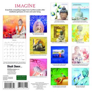 Imagine 2020 12 x 12 Inch Monthly Square Wall Calendar by Brush Dance, Cynthia Louden Motivation Inspiration