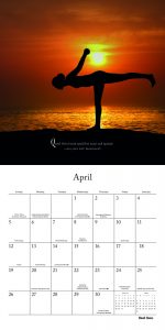Yoga Silhouettes 2020 12 x 12 Inch Monthly Square Wall Calendar by Brush Dance, Inspiration Meditation Namaste