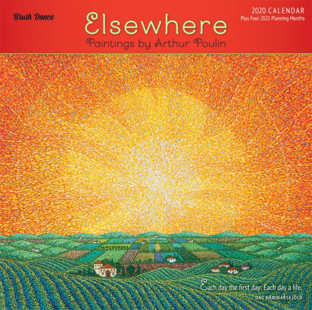 Elsewhere 2020 12 x 12 Inch Monthly Square Wall Calendar by Brush Dance, Paintings Impressionism Arthur Poulin