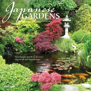 Japanese Gardens 2021 12 x 12 Inch Monthly Square Wall Calendar by Brush Dance, Gardening Outdoor Home Country Nature
