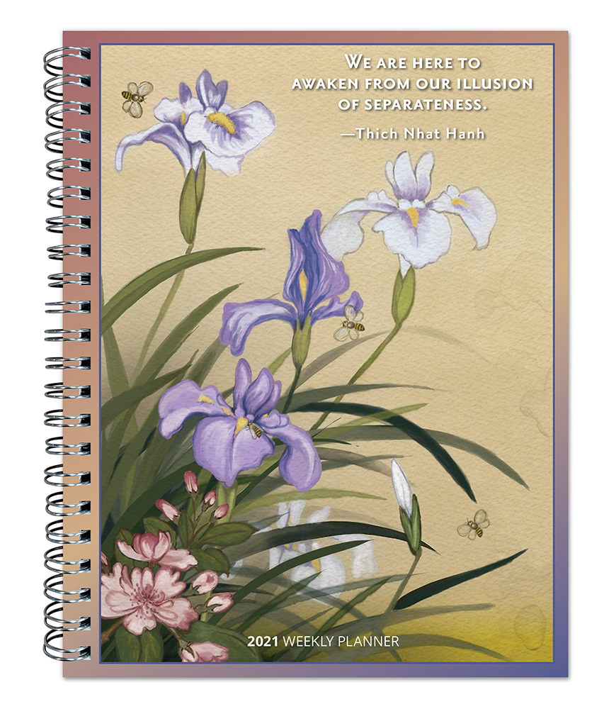 Thich Nhat Hanh 2021 6 x 7.75 Inch Weekly Desk Planner by Brush Dance, Zen Peace Spiritual Leader