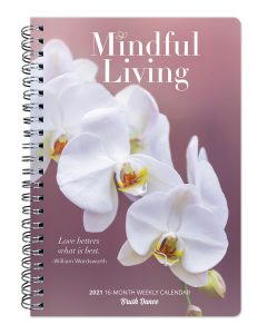 Mindful Living 2021 6.9 x 9.8 Inch Weekly Karma Planner by Brush Dance, Art Quotes Photography Inspiration