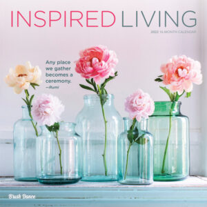 Inspired Living 2022 12 x 12 Inch Monthly Square Wall Calendar by Brush Dance, Photography Quotes Inspiration
