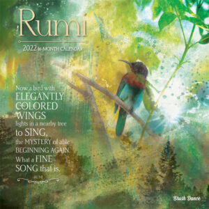 Poetry of Rumi 2022 12 x 12 Inch Monthly Square Wall Calendar by Brush Dance, Art Poems Poet