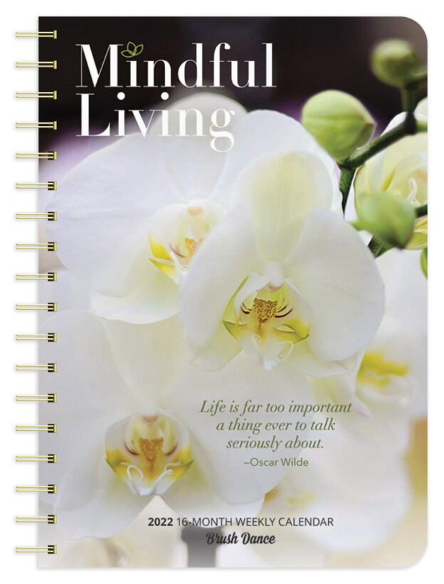 Mindful Living 2022 6.9 x 9.8 Inch Weekly Karma Planner by Brush Dance, Art Quotes Photography Inspiration