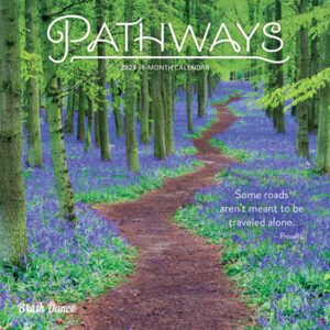 Pathways | 2023 7 x 14 Inch Monthly Mini Wall Calendar | Brush Dance | Photography Journey Scenic Nature