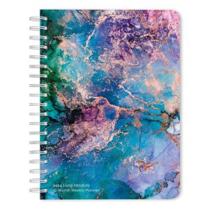 Big Ambitions | 2024 6.9 x 9.8 Inch Weekly Karma Planner | Thicker and Bigger than Average Planner | Brush Dance | Artwork Motivation Inspiration